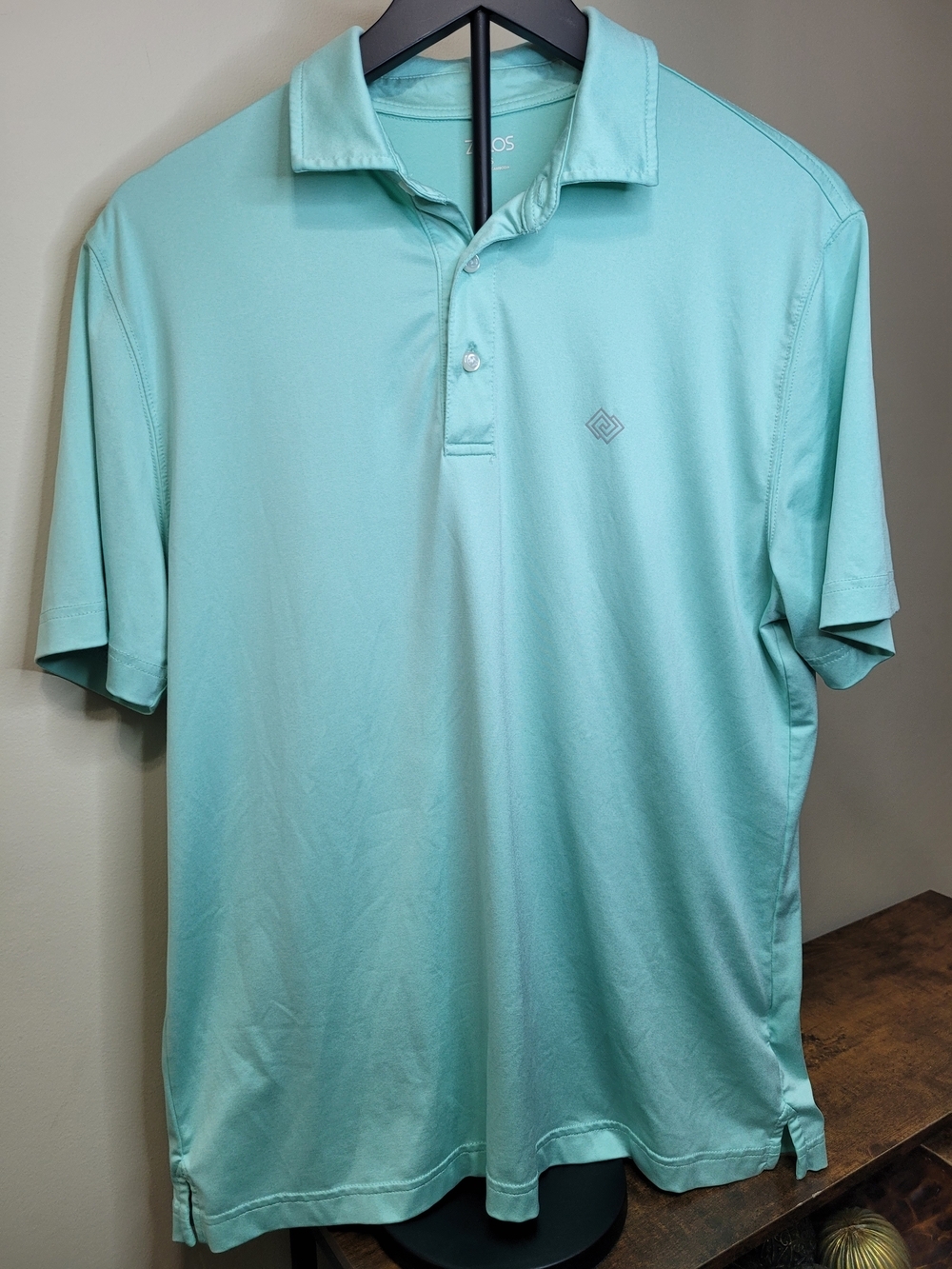 ZELOS Teal Performance Polo size Small